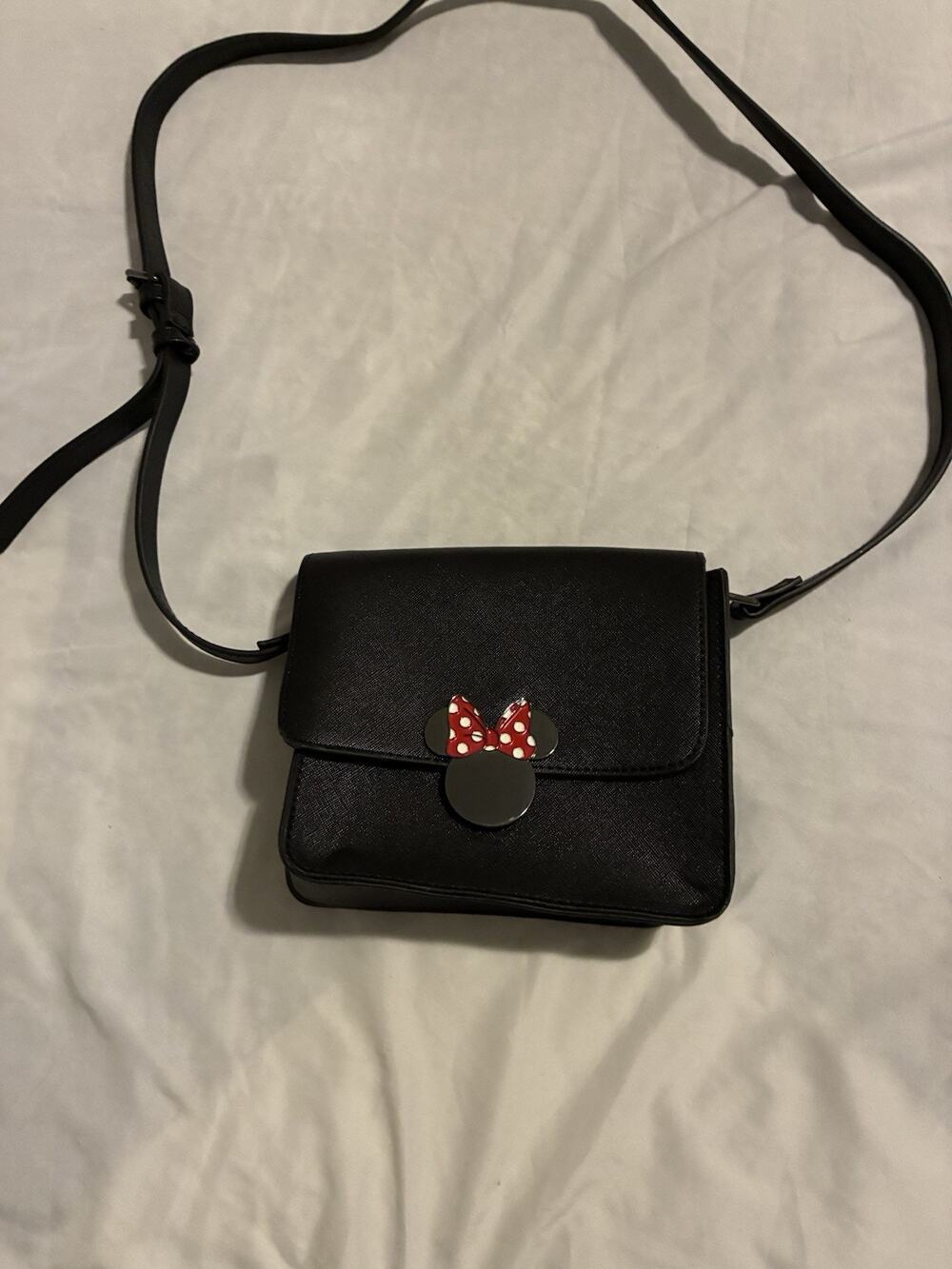 Black Disney Crossbody Purse With Minnie